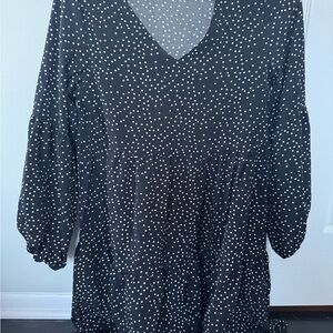 Black and White Polka Dot Dress